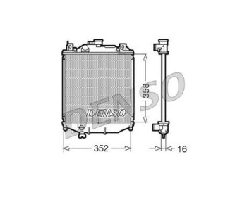 Радиатор, охлаждане на двигателя DENSO DRM47039 за SUZUKI VITARA от 2015
