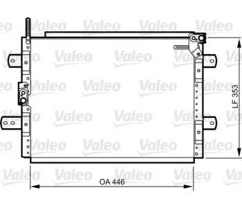 Кондензатор, климатизация VALEO 814244 за SUZUKI VITARA (ET, TA) кабриолет от 1988 до 2002