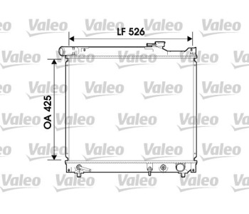 Радиатор, охлаждане на двигателя VALEO 734214 за SUZUKI GRAND VITARA I (FT, HT) от 1998 до 2006