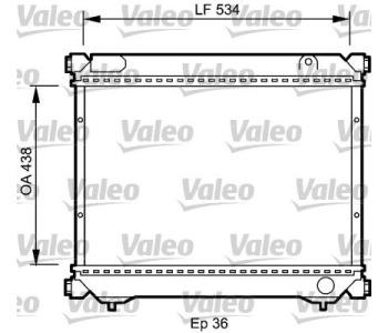 Радиатор, охлаждане на двигателя VALEO 735074 за SUZUKI VITARA (ET, TA) от 1989 до 1999