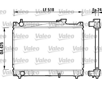 Радиатор, охлаждане на двигателя VALEO 734213 за SUZUKI GRAND VITARA I (FT, HT) от 1998 до 2006