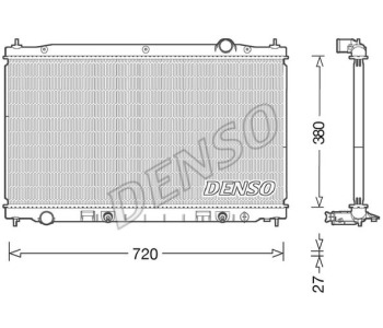 Радиатор, охлаждане на двигателя DENSO DRM47011 за SUZUKI GRAND VITARA II (JT, TE, TD) от 2005