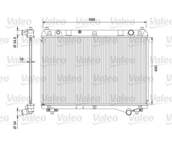 Радиатор, охлаждане на двигателя VALEO 701722 за SUZUKI GRAND VITARA II (JT, TE, TD) от 2005