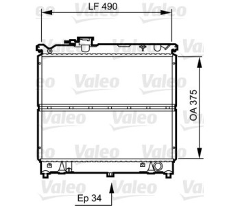 Радиатор, охлаждане на двигателя VALEO 731463 за SUZUKI VITARA (ET, TA) от 1989 до 1999