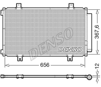 Кондензатор, климатизация DENSO DCN50006 за TOYOTA COROLLA (_E15_) седан от 2006