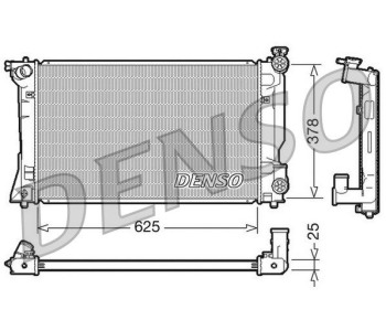 Радиатор, охлаждане на двигателя DENSO DRM50072 за TOYOTA COROLLA (_E15_) седан от 2006