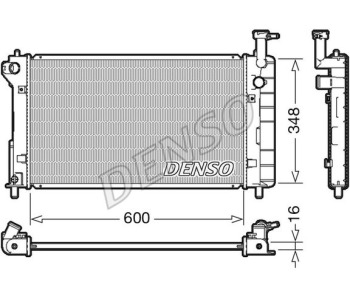 Радиатор, охлаждане на двигателя DENSO DRM50131 за TOYOTA AVENSIS VERSO (_M2_) от 2001 до 2009