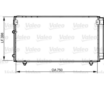 Кондензатор, климатизация VALEO 814207 за TOYOTA AVENSIS VERSO (_M2_) от 2001 до 2009