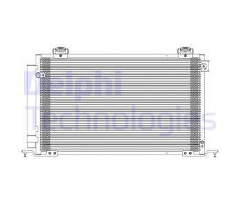 Кондензатор, климатизация DELPHI TSP0225628 за TOYOTA AVENSIS (_T25_) комби от 2003 до 2008