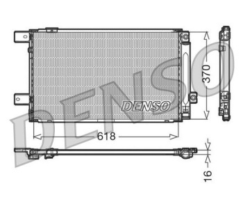 Кондензатор, климатизация DENSO DCN50013 за TOYOTA AVENSIS (_T25_) комби от 2003 до 2008