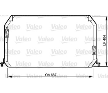 Кондензатор, климатизация VALEO 814282 за TOYOTA CAMRY (_V1_) комби от 1991 до 1997