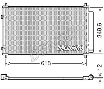 Кондензатор, климатизация DENSO DCN51003 за TOYOTA CAMRY (_V3_) седан от 2001 до 2006