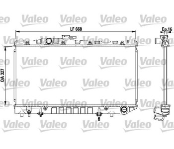 Радиатор, охлаждане на двигателя VALEO 731114 за TOYOTA CARINA II (_T17_) от 1987 до 1992