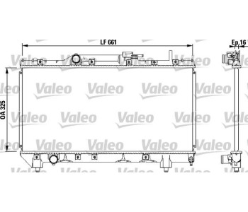 Радиатор, охлаждане на двигателя VALEO 731565 за TOYOTA CARINA E (_T19_) от 1992 до 1997