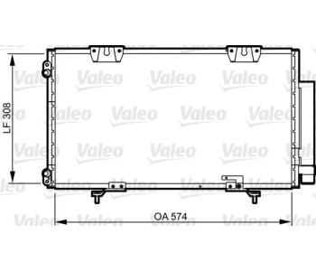 Кондензатор, климатизация VALEO 817802 за TOYOTA AVENSIS (_T22_) комби от 1997 до 2003
