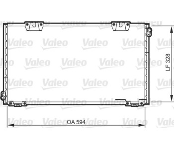 Кондензатор, климатизация VALEO 818104 за TOYOTA CELICA (_T20_) от 1993 до 1999