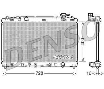 Радиатор, охлаждане на двигателя DENSO DRM50079 за TOYOTA COROLLA (_E10_) Compact от 1992 до 1999