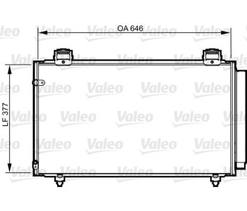 Кондензатор, климатизация VALEO 814210 за TOYOTA COROLLA (_E12_) седан от 2000 до 2007