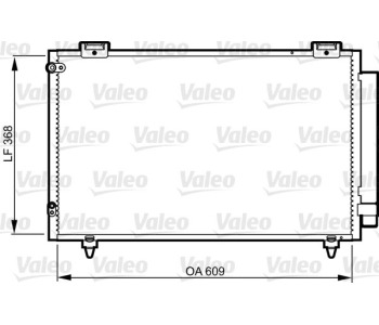 Кондензатор, климатизация VALEO 817805 за TOYOTA COROLLA (_E12_) комби от 2001 до 2007