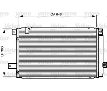 Кондензатор, климатизация VALEO 814213 за TOYOTA COROLLA VERSO (ZER_, ZZE12_, R1_) от 2004 до 2009