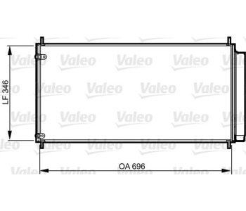 Кондензатор, климатизация VALEO 814205 за TOYOTA COROLLA (_E15_) седан от 2006