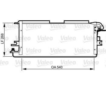 Кондензатор, климатизация VALEO 814245 за TOYOTA HILUX VI (_N1_) пикап от 1997 до 2006