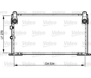 Кондензатор, климатизация VALEO 814269 за TOYOTA HILUX VI (_N1_) пикап от 1997 до 2006