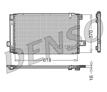 Кондензатор, климатизация DENSO DCN50021 за TOYOTA LAND CRUISER (J90) от 1995 до 2002