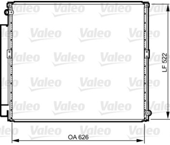 Кондензатор, климатизация VALEO 814203 за TOYOTA LAND CRUISER (J90) от 1995 до 2002