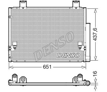 Кондензатор, климатизация DENSO DCN50113 за TOYOTA LAND CRUISER (J120) от 2002 до 2009