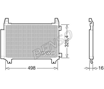 Кондензатор, климатизация DENSO DCN50036 за TOYOTA LAND CRUISER (J200) от 2007