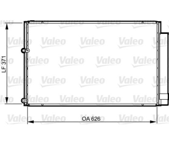 Кондензатор, климатизация VALEO 814158 за TOYOTA PRIUS (_W2_) от 2003 до 2009