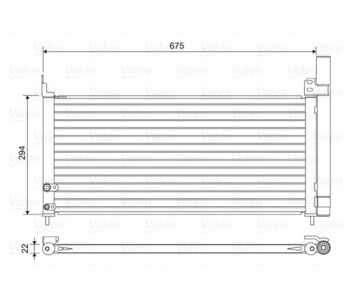 Кондензатор, климатизация VALEO 814464 за TOYOTA PRIUS PLUS (_W4_) от 2011