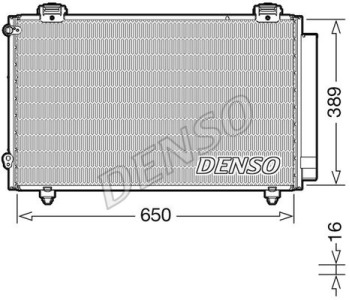 Кондензатор, климатизация DENSO DCN50031 за TOYOTA RAV4 II (_A2_) от 2000 до 2005