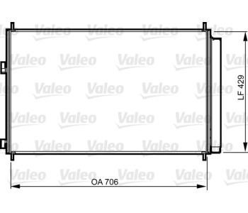 Кондензатор, климатизация VALEO 814204 за TOYOTA RAV4 III (_A3_) от 2005 до 2013