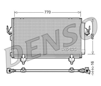 Кондензатор, климатизация DENSO DCN50039 за TOYOTA URBAN CRUISER (_P1_) от 2007