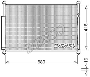 Кондензатор, климатизация DENSO DCN50002 за TOYOTA YARIS VERSO от 1999 до 2005