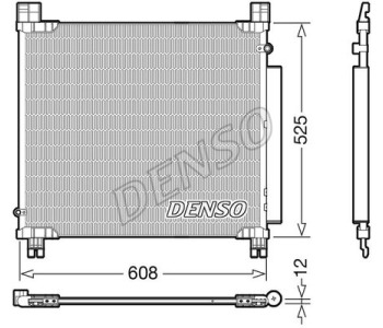 Кондензатор, климатизация DENSO DCN50058 за TOYOTA YARIS III (_P13_) от 2010