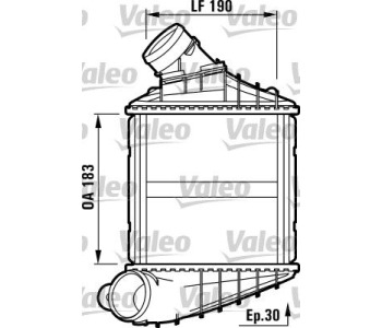 Интеркулер (охладител за въздуха на турбината) VALEO 817459 за VOLKSWAGEN BEETLE (9C1, 1C1) от 1998 до 2010