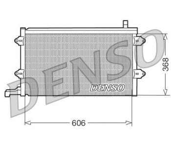 Кондензатор, климатизация DENSO DCN32008 за VOLKSWAGEN PASSAT B6 (3C2) седан от 2005 до 2010