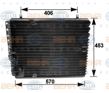 Кондензатор, климатизация HELLA 8FC 351 037-411 за VOLKSWAGEN GOLF II (19E, 1G1) от 1983 до 1992