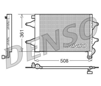 Кондензатор, климатизация DENSO DCN32003 за VOLKSWAGEN GOLF III (1E7) кабриолет от 1993 до 1998