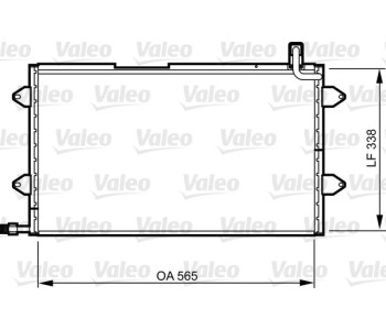 Кондензатор, климатизация VALEO 817024 за VOLKSWAGEN GOLF IV (1E7) кабриолет от 1998 до 2002