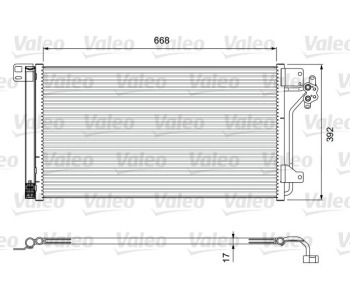 Кондензатор, климатизация VALEO 814015 за VOLKSWAGEN TRANSPORTER V (7JD, 7JE, 7JL, 7JY) платформа от 2003 до 2015