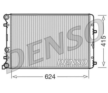 Радиатор, охлаждане на двигателя DENSO DRM32033 за VOLKSWAGEN POLO (86C, 80) хечбек от 1981 до 1994