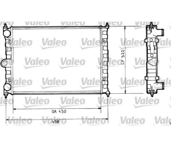 Радиатор, охлаждане на двигателя VALEO 816703 за VOLKSWAGEN POLO (86C, 80) хечбек от 1981 до 1994