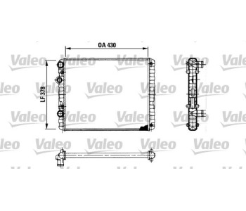 Радиатор, охлаждане на двигателя VALEO 730956 за VOLKSWAGEN POLO (6N1) хечбек от 1994 до 1999