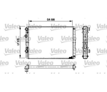 Радиатор, охлаждане на двигателя VALEO 730954 за SEAT AROSA (6H) от 1997 до 2004