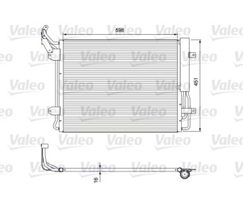 Кондензатор, климатизация VALEO 814091 за VOLKSWAGEN TIGUAN (5N_) от 2007 до 2015