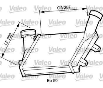 Интеркулер (охладител за въздуха на турбината) VALEO 818815 за VOLKSWAGEN TOUAREG (7LA, 7L6, 7L7) от 2002 до 2010